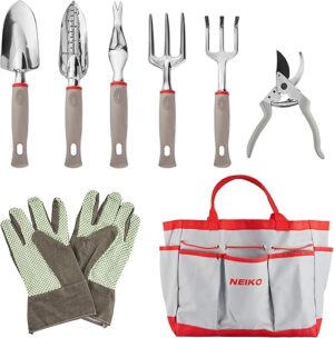 NEIKO 8 Pc Heavy Duty Garden Tool Set