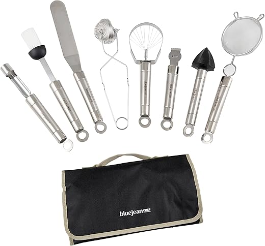 Blue Jean Chef 8-Piece Stainless-Steel Kitchen Tool Set