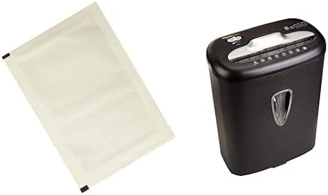 Amazon Basics 8-Sheet Cross-Cut Shredder & Lubricant Sheets