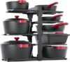 MUDEELA 8-Tier Adjustable Pan Organizer Rack