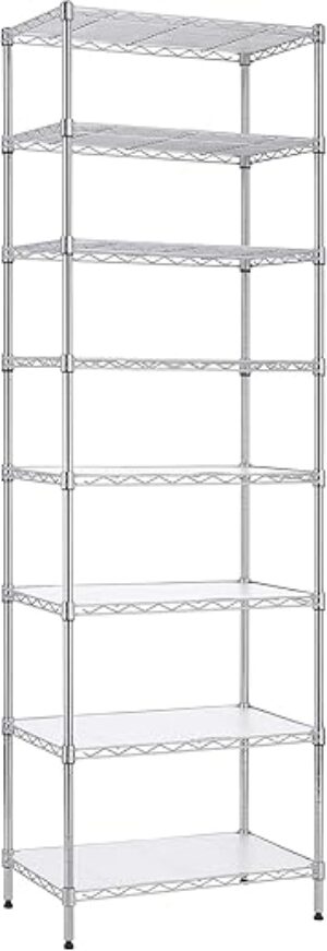 Finnhomy 8-Tier Adjustable Steel Wire Shelving Unit