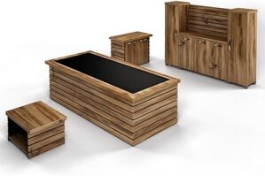 Casa Mare 87″ Wood Office Furniture Set