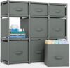 Mavivegue 9 Cube Storage Organizer With Drawers