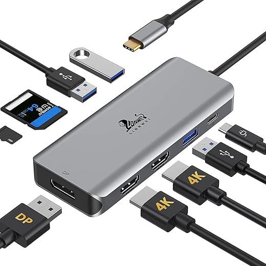 LIONWEI 9-In-1 USB C Docking Station