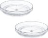 LANDNEOO 9 Inch Clear Non-Skid Lazy Susan Organizers