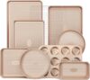 HONGBAKE 9-Piece Nonstick Baking Pans Set