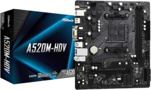 ASRock A520M-HDV AMD AM4 Ryzen Motherboard