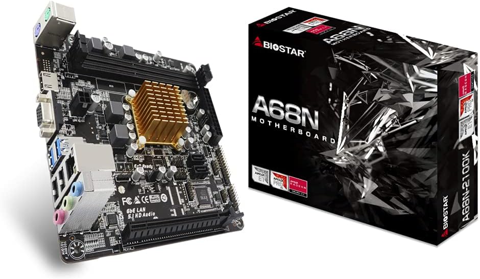 Biostar A68N-2100K Integrated AMD mITX Motherboard