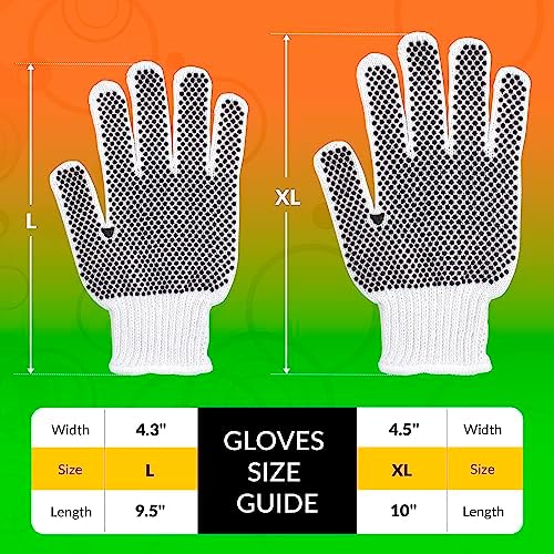 ABC PACK & SUPPLY PVC Dotted Cotton String Gloves With Grip - Image 5