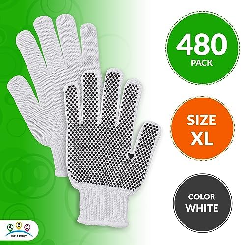ABC PACK & SUPPLY PVC Dotted Cotton String Gloves With Grip - Image 2
