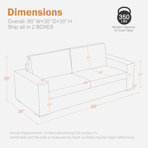 ABCASA Oversized Faux Leather Loveseat Set - Image 2