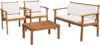 Flamaker Acacia Wood Patio Sofa Set