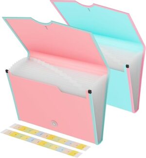 EOOUT Accordion File Organizer, 13 Pockets, A4 Size
