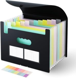 EOOUT Accordion File Organizer, Expanding File Folder, 13 Pockets