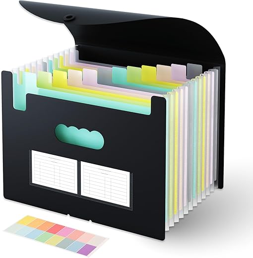 EOOUT Accordion File Organizer, Expanding File Folder, 13 Pockets