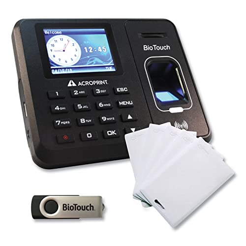 Acroprint Biotouch Time Clock & Badges Bundle - Image 2