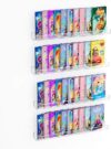 NIUBEE Acrylic Floating Clear Wall Bookshelf