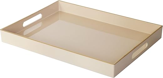 YXZHUOYU Acrylic Serving Tray With Handles
