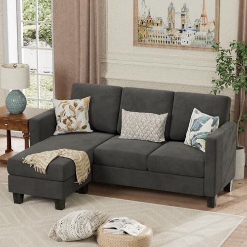 Acurax L-Shaped Sectional Sofa with Ottoman - Image 3
