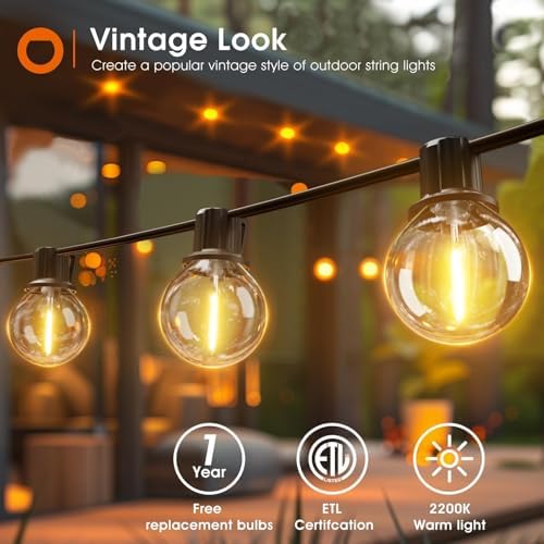 addlon 100FT LED Outdoor String Lights - Image 3