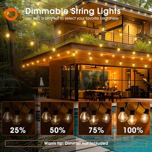 addlon 100FT LED Outdoor String Lights - Image 4