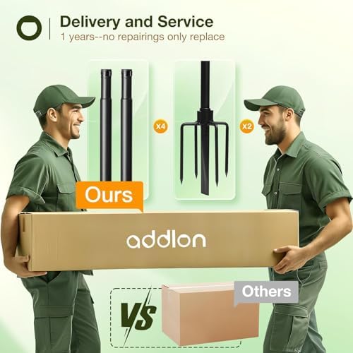 addlon 10FT String Light Poles For Outdoors - Image 3