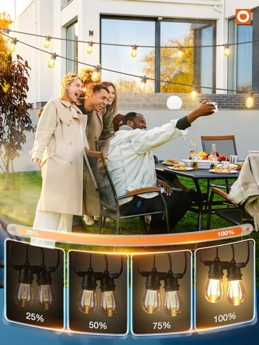 addlon 48FT Outdoor String Lights With Remote - Image 4