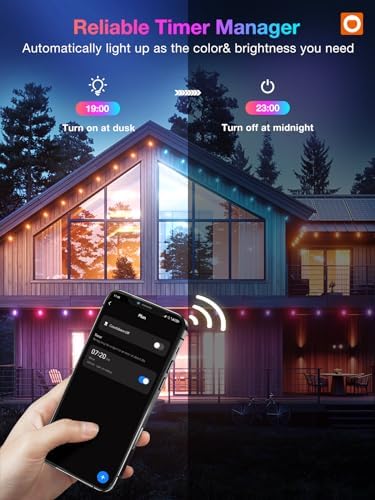 addlon 48FT Smart RGB Outdoor String Lights - Image 4