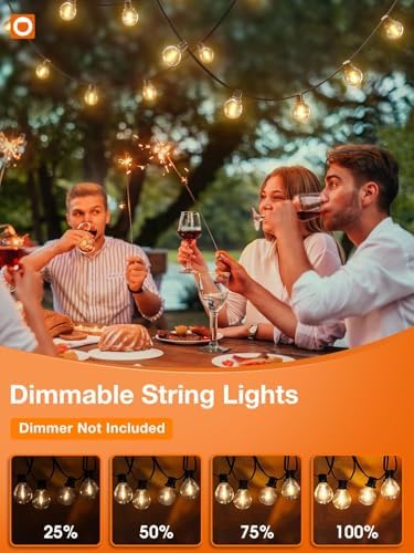 addlon 50FT Outdoor G40 Globe LED Patio Lights - Image 4