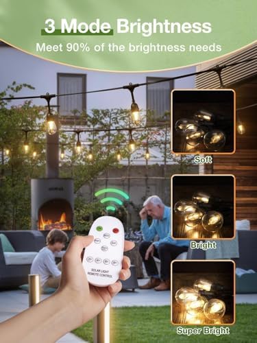 addlon 54FT Solar String Lights Outdoor - Image 5