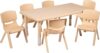 Flash Furniture Adjustable Classroom Activity Table With Chairs