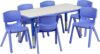 Flash Furniture Adjustable Classroom Table With 6 Chairs