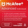 McAfee Advanced Individual 2024, Unlimited Devices, 1 Year