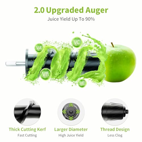 Aeitto Cold Press Juicer, Wide Chute, Large Capacity - Image 4
