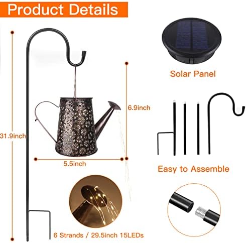 Afootry Solar Watering Can With Lights - Image 5