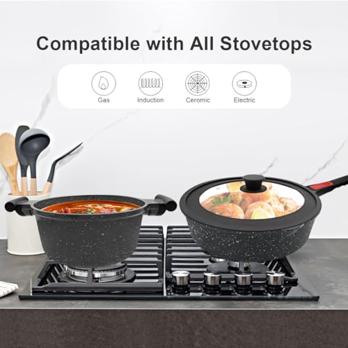 AIKENBBKK Nonstick Pots And Pans Set, Detachable Handle - Image 5