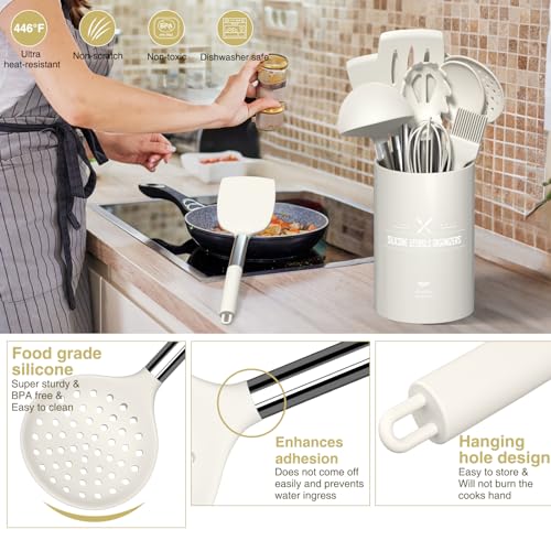 AIKKIL Kitchen Utensils Set - 30 PCS Silicone Tools - Image 3