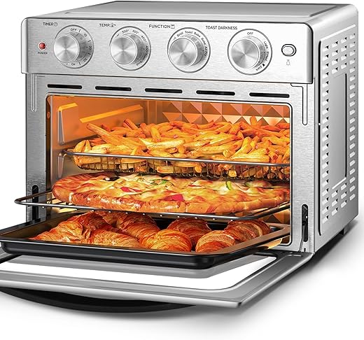 Geek Chef Air Fryer Oven 26 QT, Stainless Steel