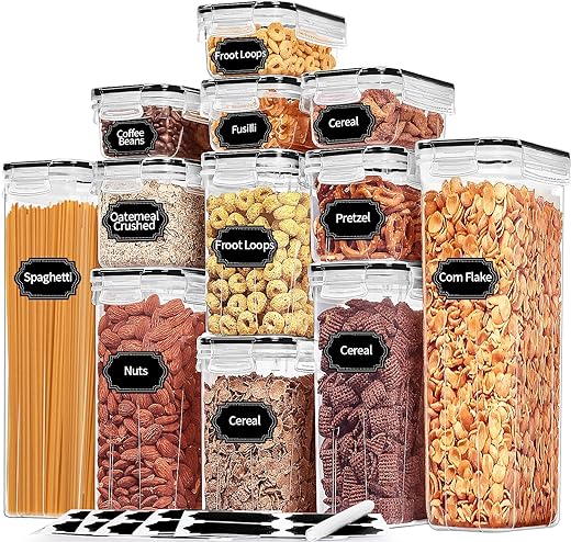 PRAKI Airtight Food Storage Containers, 12PCS