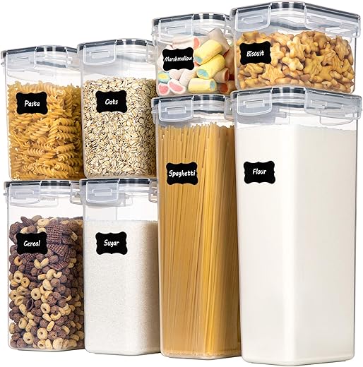 CHEFSTORY Airtight Food Storage Containers, 8 PCS