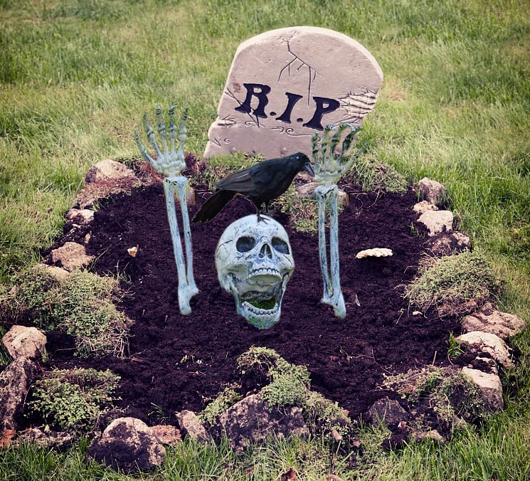 AISENO Realistic Skeleton Stakes Halloween Decorations - Image 5