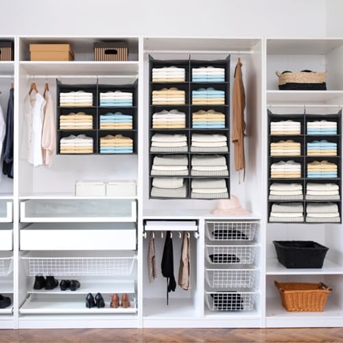 ALLTIDYUP 5 Tier Hanging Closet Organizer, Grey - Image 2