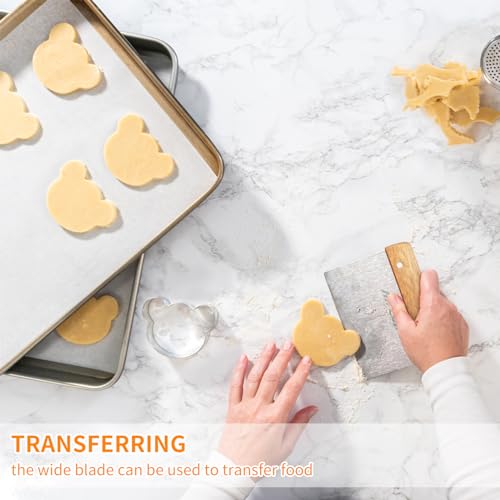 ALLTOP Dough Cutter Stainless Steel Food Scraper - Image 4
