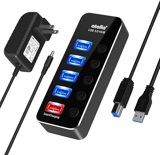 atolla Aluminum 5-Port USB 3.0 Hub