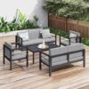 Raysfung Aluminum Patio Furniture, 5-Piece Modern Set