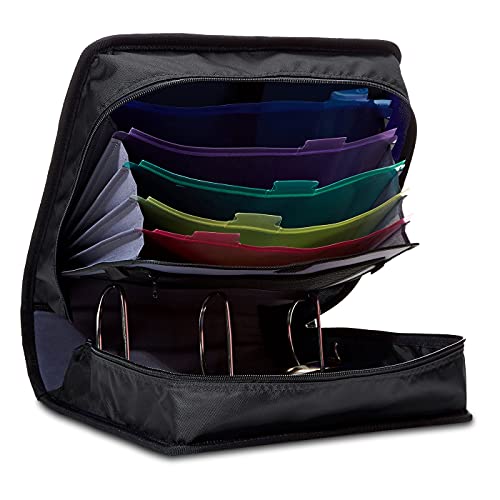 Amazon Basics 3-Ring Binder With Zipper, 3 Inch - Image 4