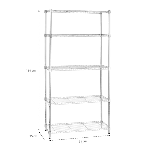 Amazon Basics 5-Shelf Heavy Duty Storage Shelving Unit - Image 5