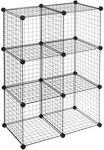 Amazon Basics 6-Cube Wire Grid Storage Shelves - Image 2