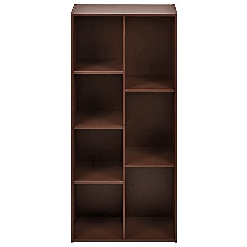 Amazon Basics 7 Cube Organizer Bookcase, Espresso - Image 4