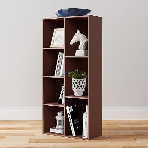 Amazon Basics 7 Cube Organizer Bookcase, Espresso - Image 2